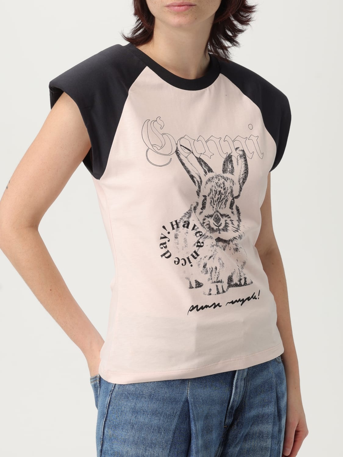 T-shirt woman Ganni - 4