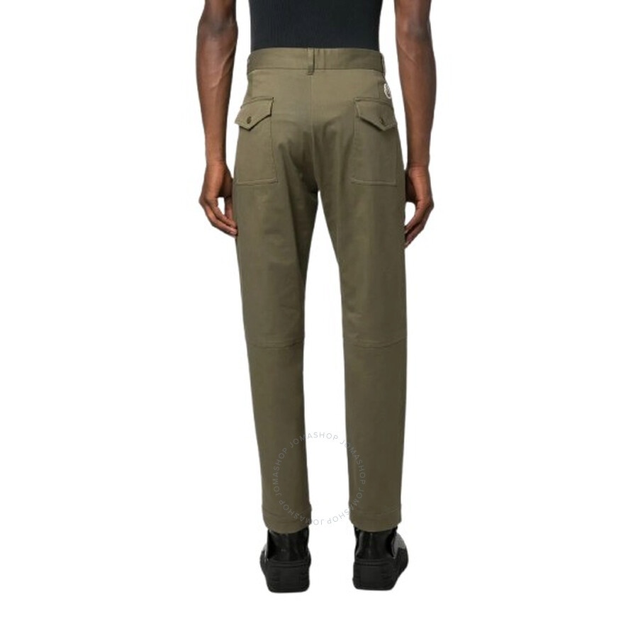 Moncler Logo-Patch Twill Tapered-Leg Trousers - 2