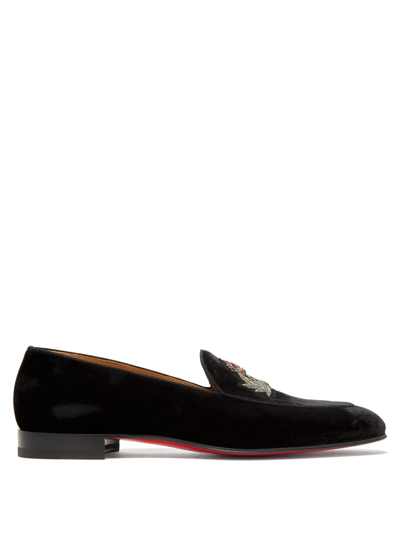 Crest on the Nile velvet loafers - 1