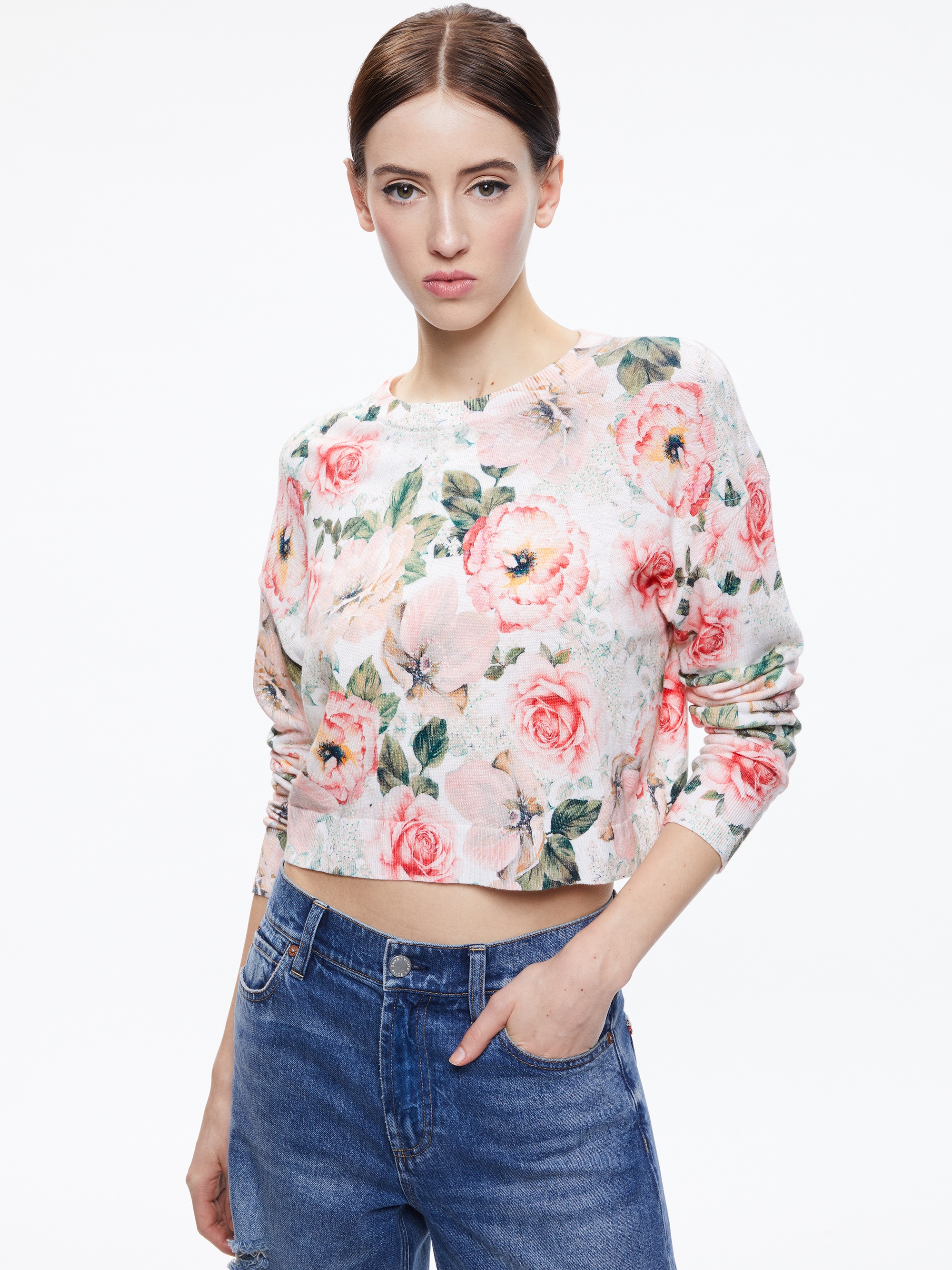 GLEESON PRINTED FLORAL PULLOVER - 2