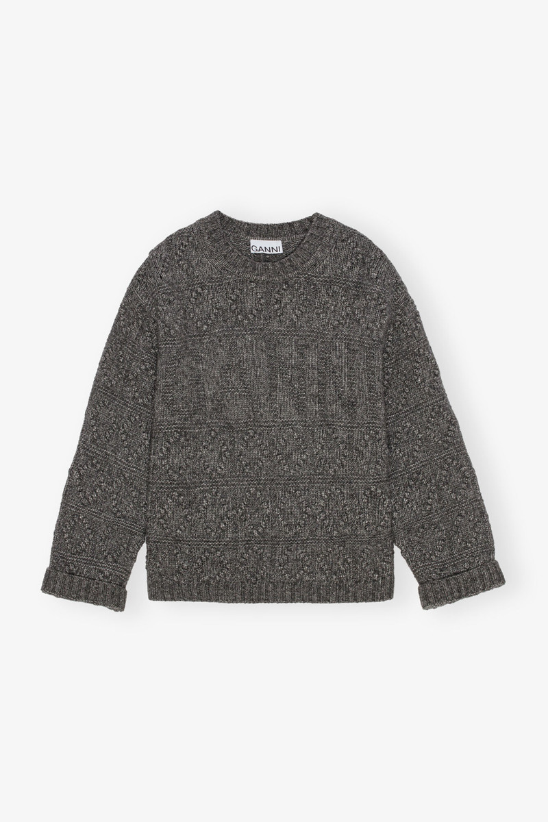GREY O-NECK SWEATER 1