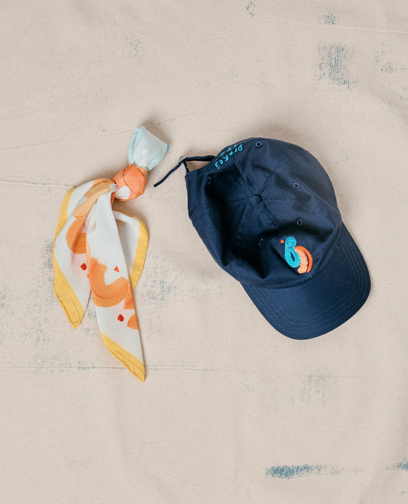 Mayumi Y. for Drake’s Navy Cotton Twill Baseball Cap 1