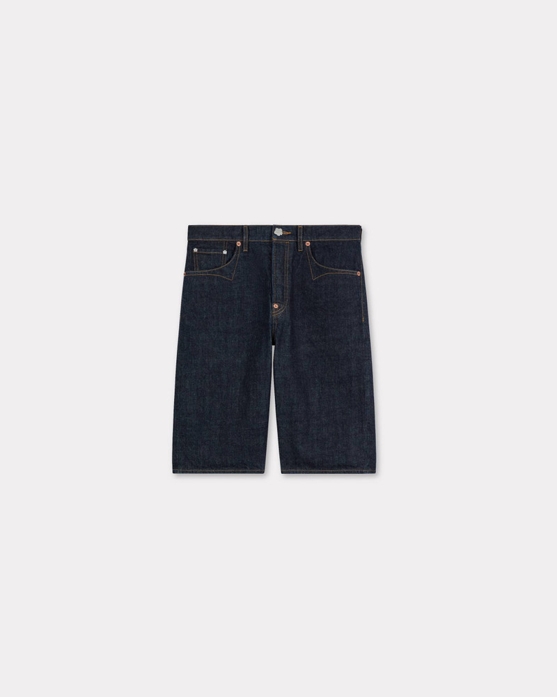 Low-waist boyfriend bermuda in japanese denim 1