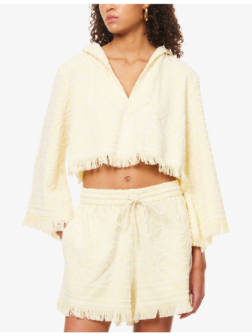 Coco Towelling Hooded Cotton Top - 3