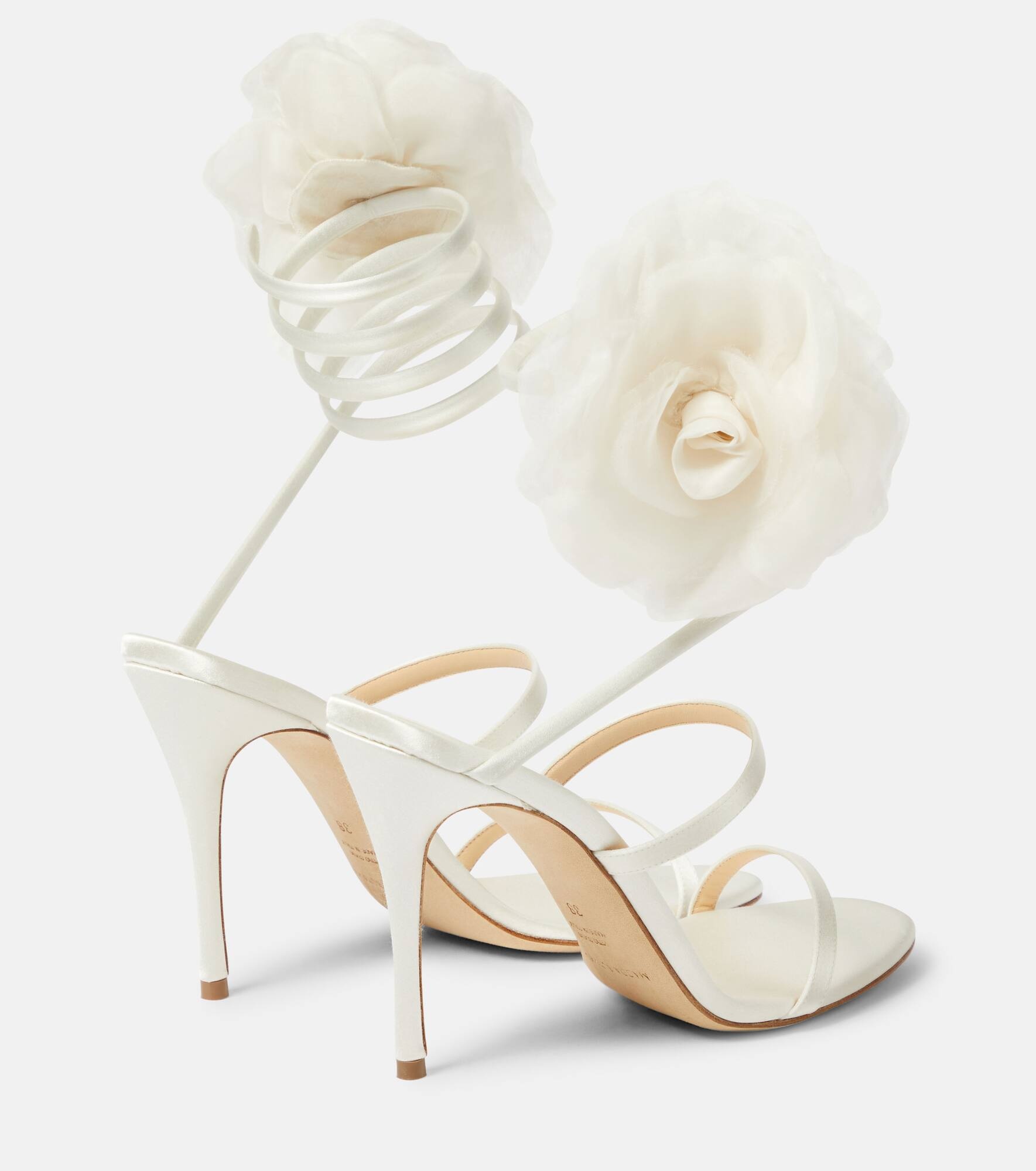 Floral-appliqué sandals - 3