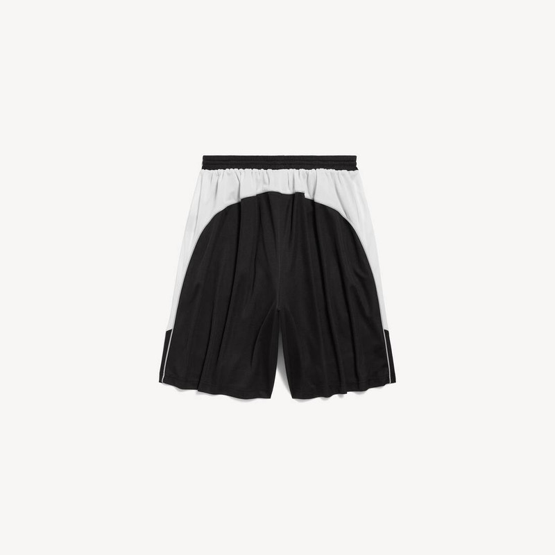 BALENCIAGA Men's Soccer Baggy Shorts in Black outlook