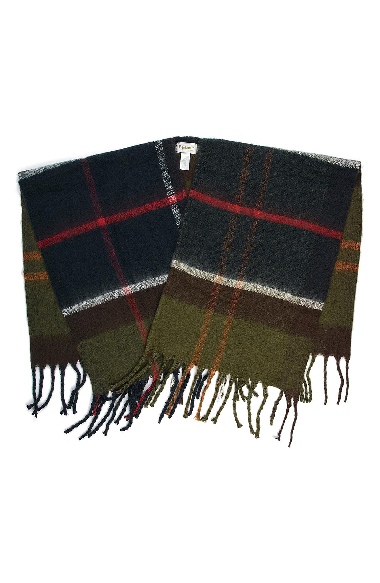 Barbour Isla Bouclé Plaid Shawl in Classic at Nordstrom - 3