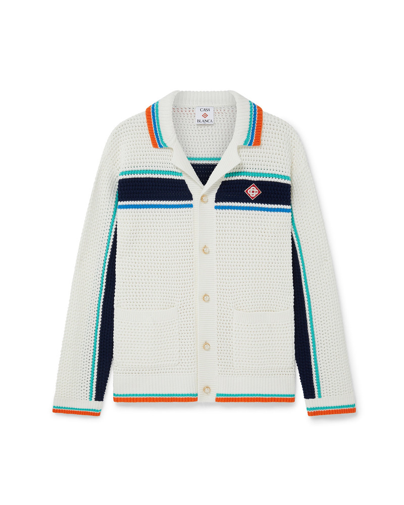 Crochet Tennis Shacket | Casablanca Paris - 1