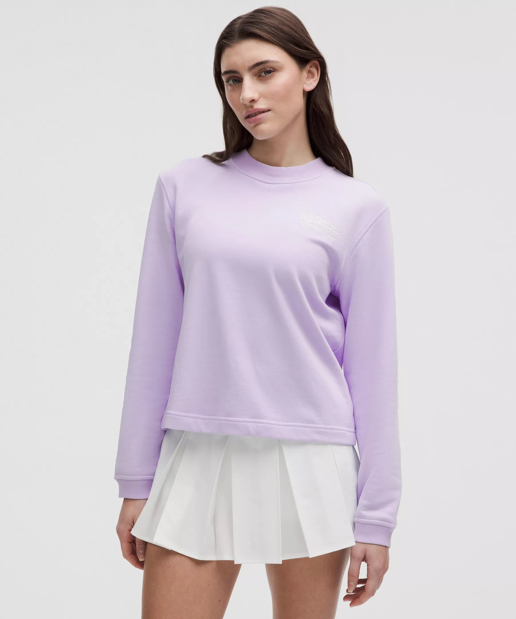 Cotton French Terry Crewneck Pullover *Tennis Club - 1