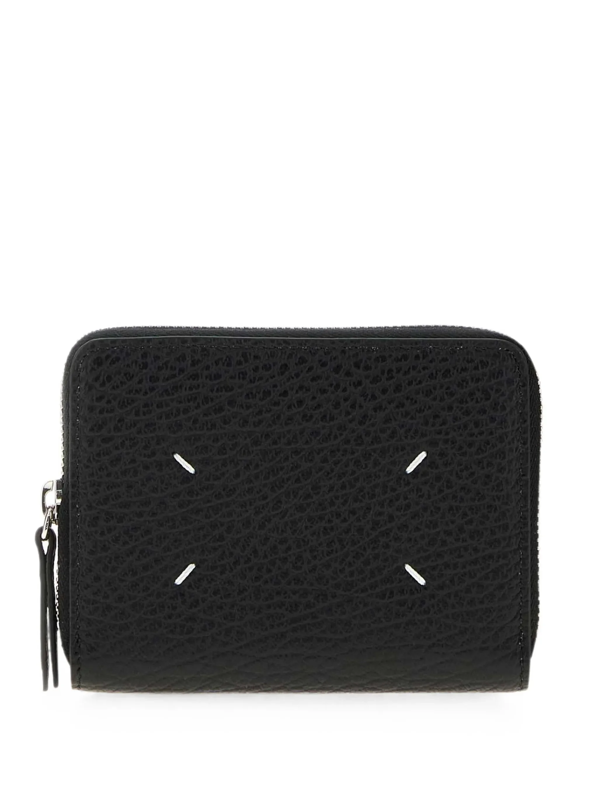 Maison Margiela Four-Stitches Pebbled Leather Wallet - 1