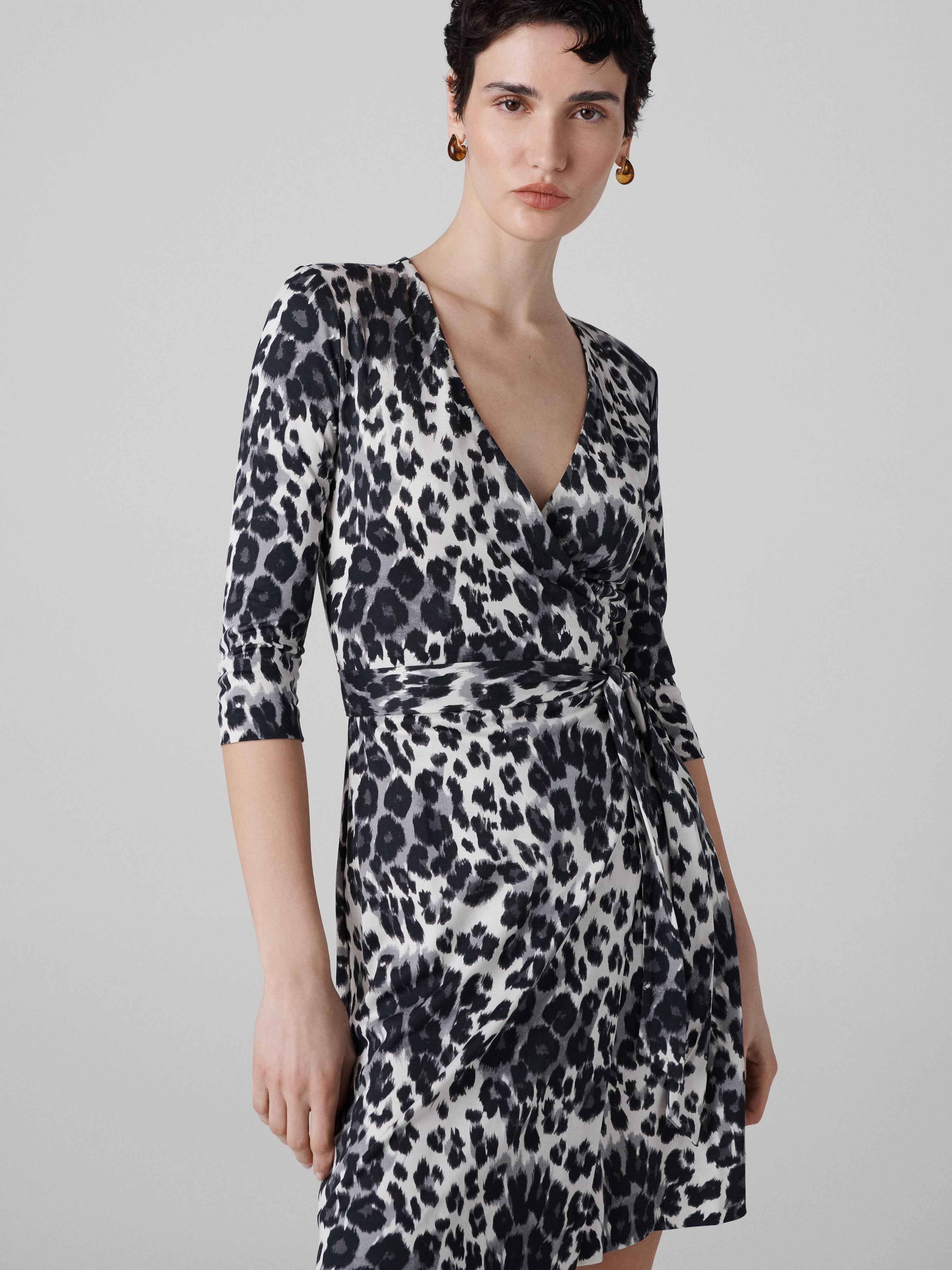 Julian Silk Jersey Wrap Dress - 5