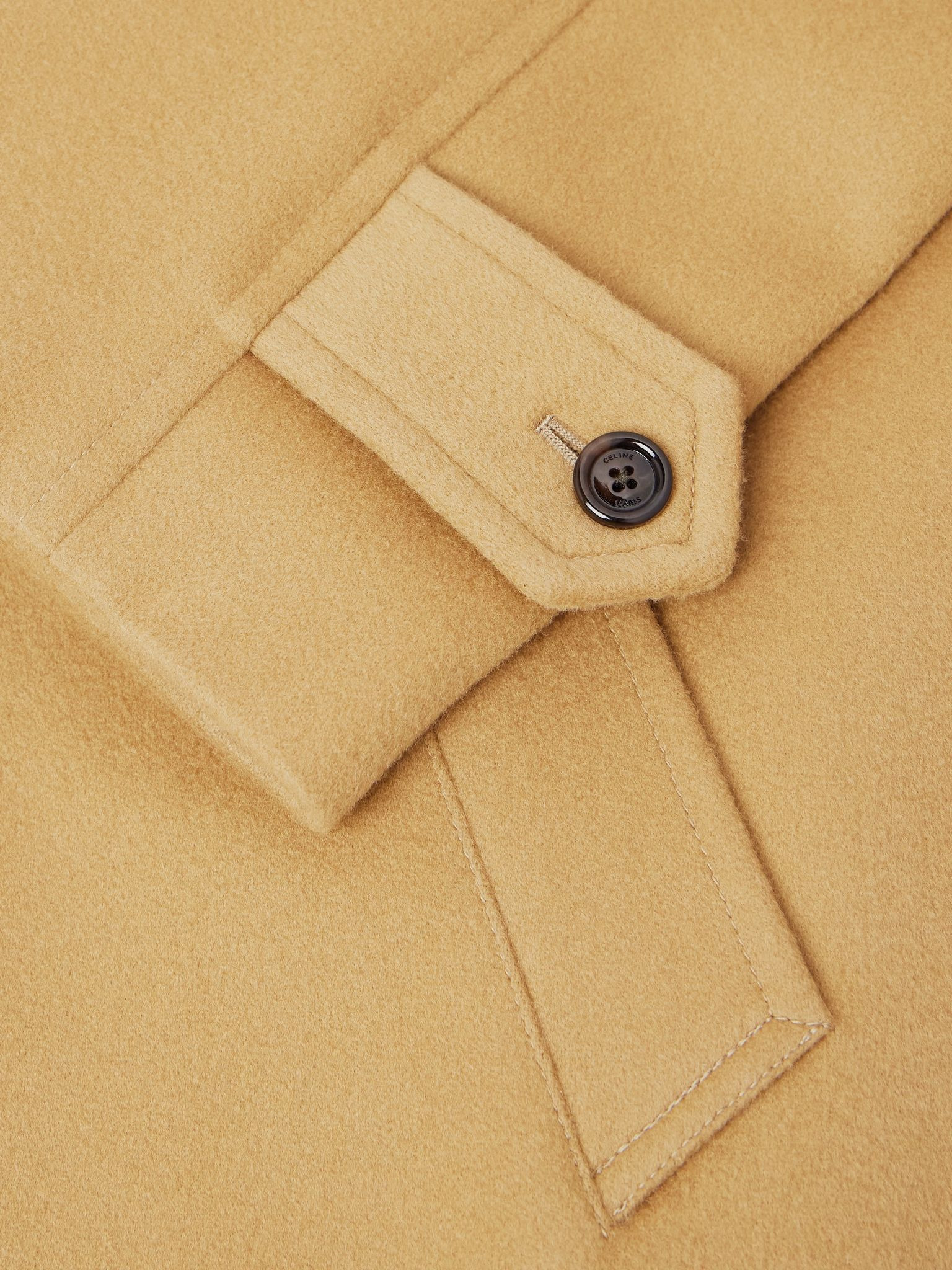 Brushed Wool-Felt Coat Camel - 5