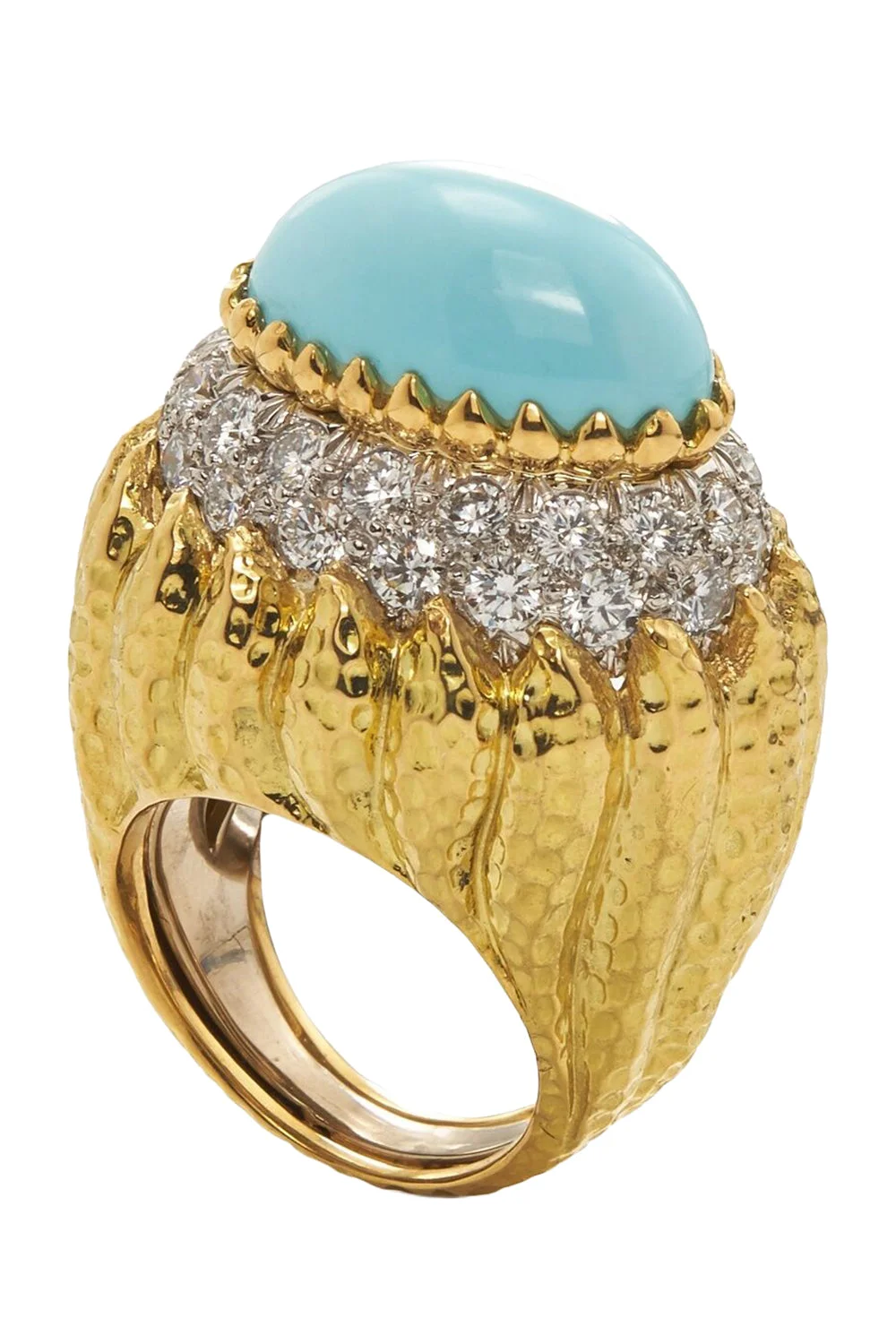 Turquoise Diamond Mount Olympus Ring - 1