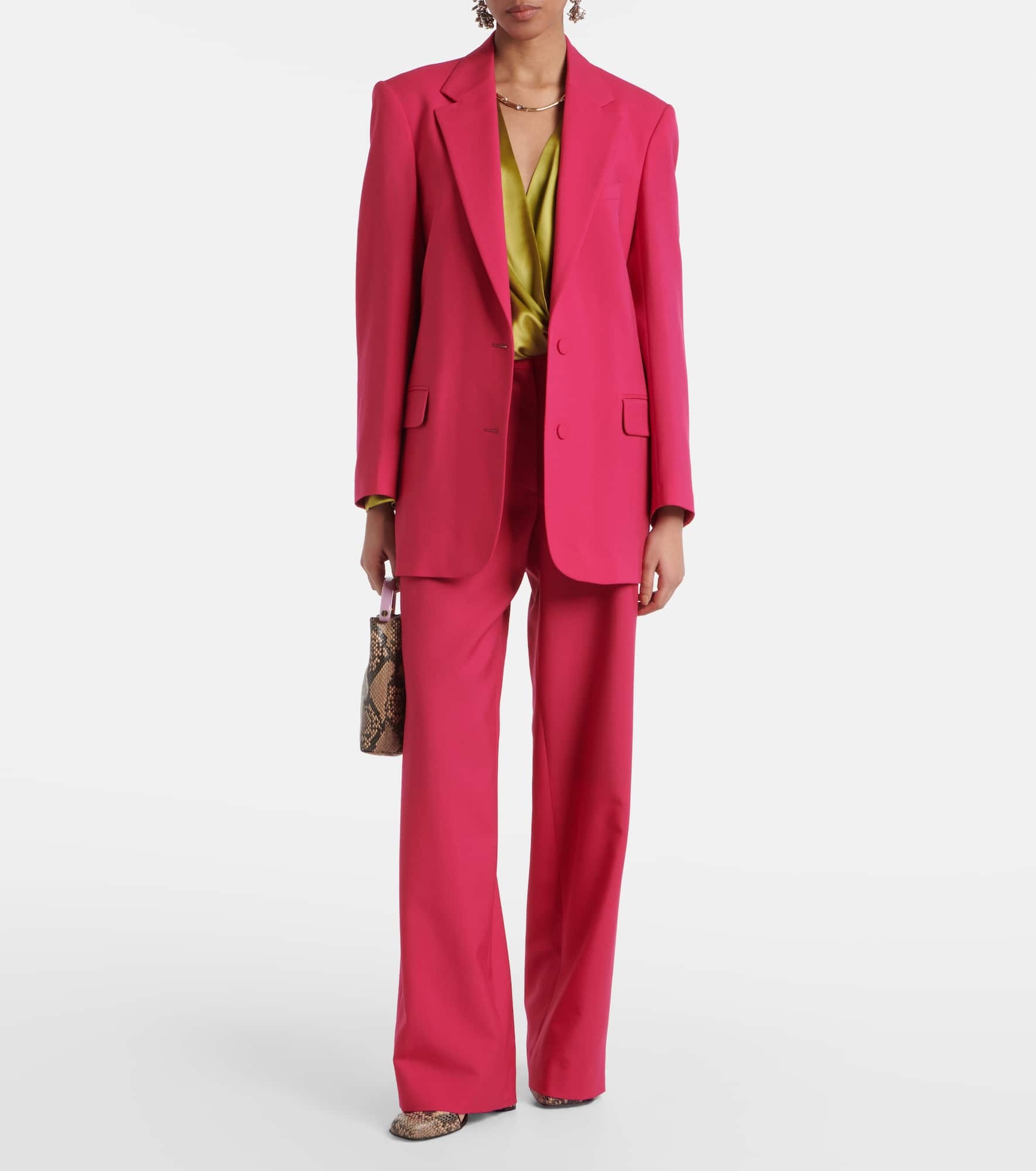 Oversized wool and mohair blazer - 2