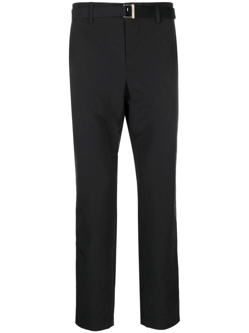 straight-leg cotton trousers - 1