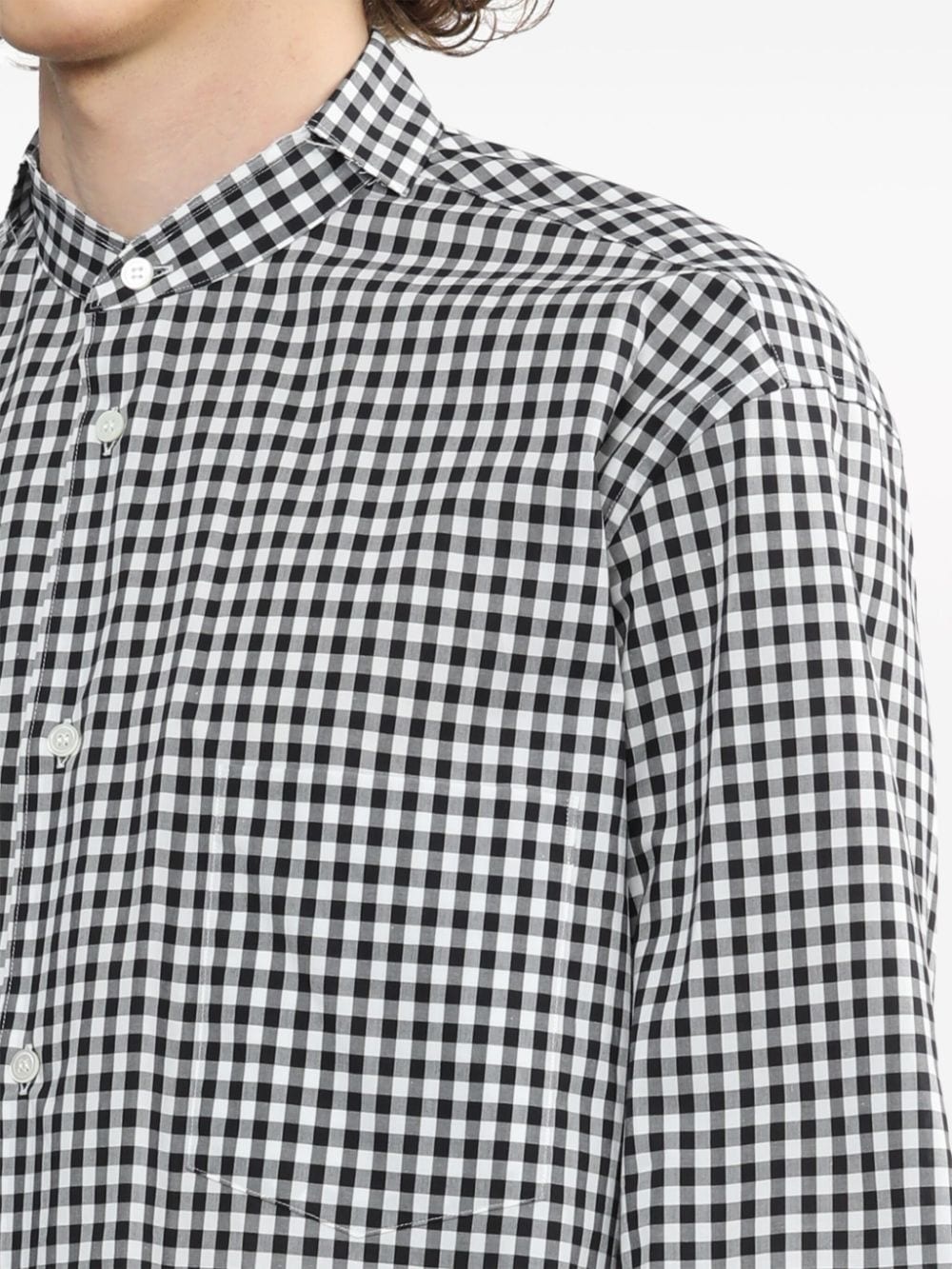 gingham-print cotton T-shirt - 5