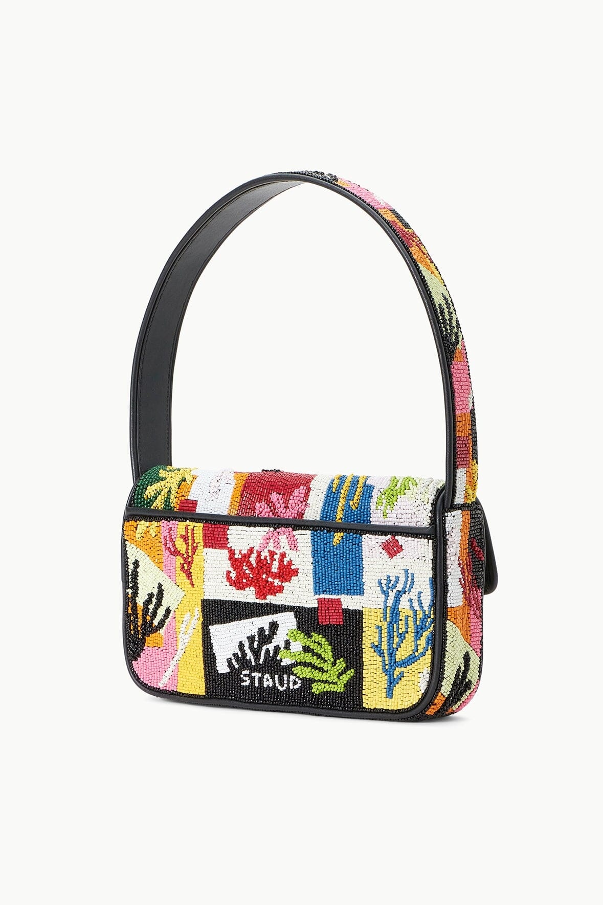 STAUD TOMMY BAG CORAL PATCHWORK - 2
