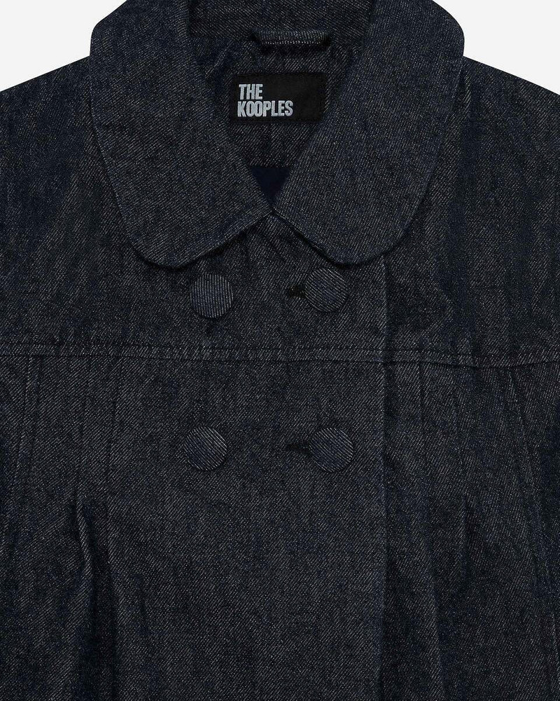 SHORT-SLEEVED JACKET IN DARK BLUE DENIM 7