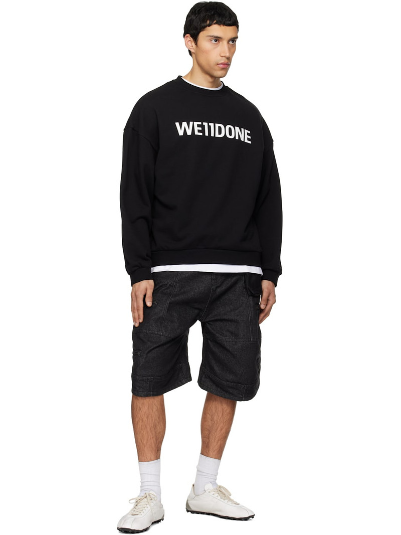 We11done Black 'WE11DONE' Sweatshirt outlook