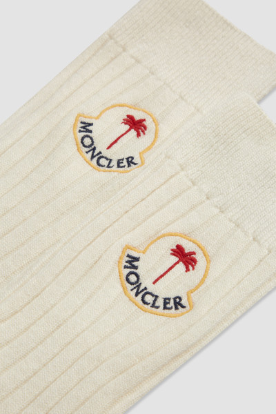Moncler Logo Wool Socks outlook