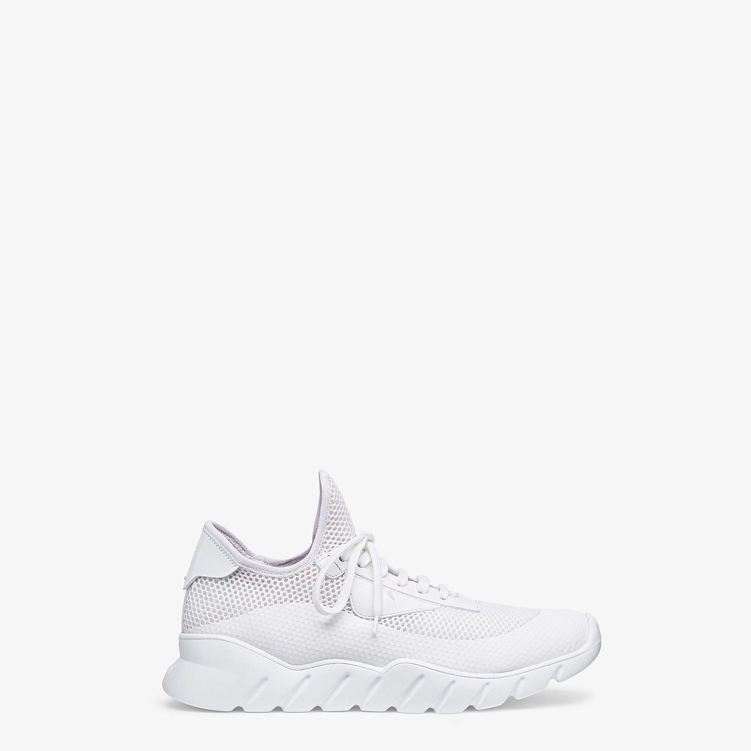 Running shoes in white tech mesh - 1