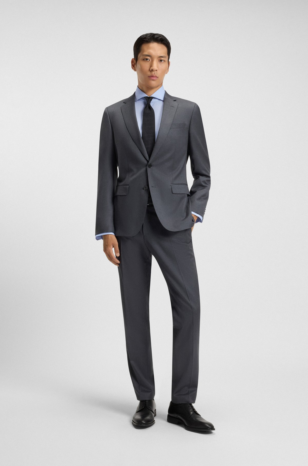 REGULAR-FIT SHIRT IN STRETCH-COTTON TWILL - 4