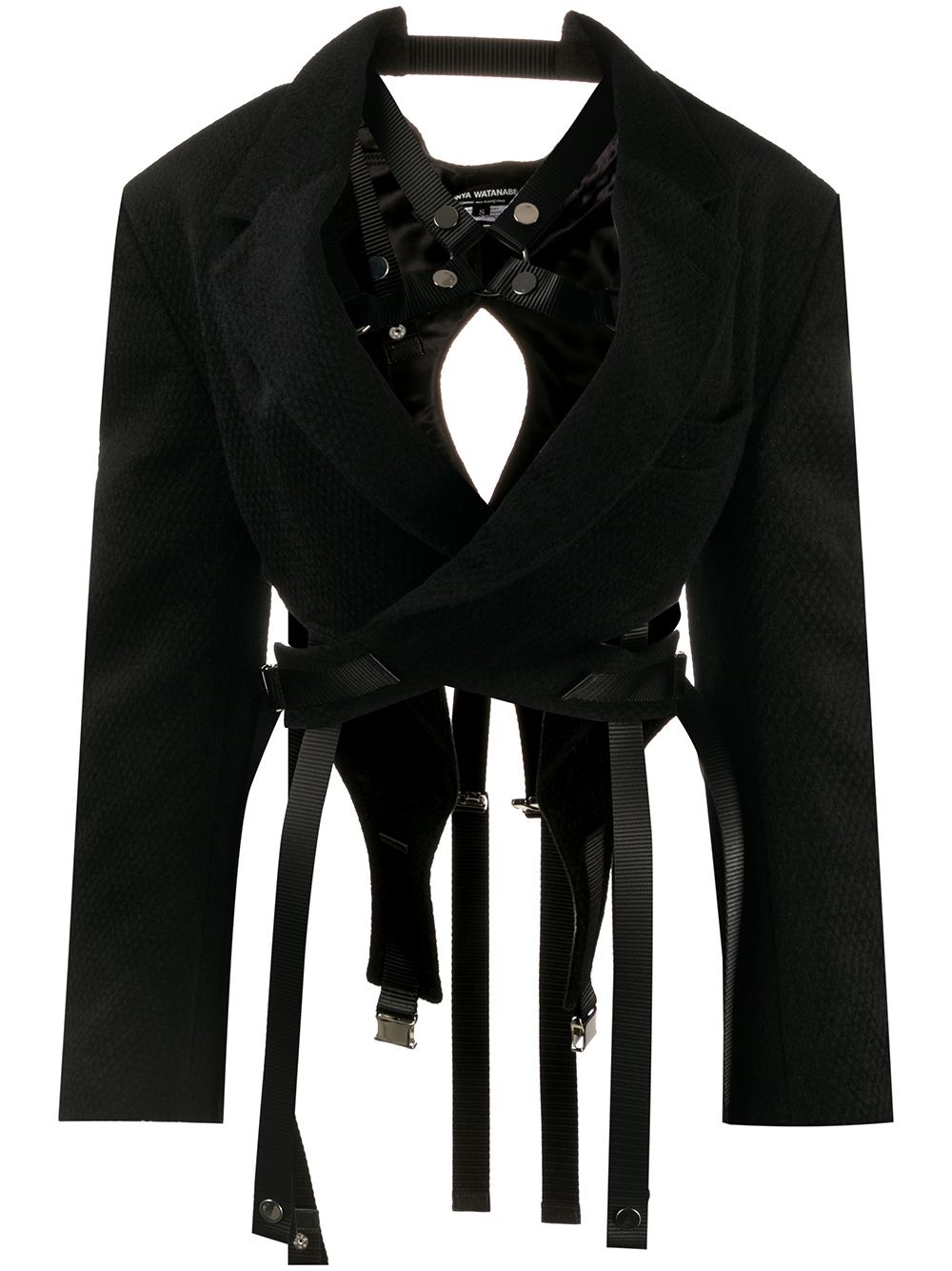 cropped harness jacket - 1