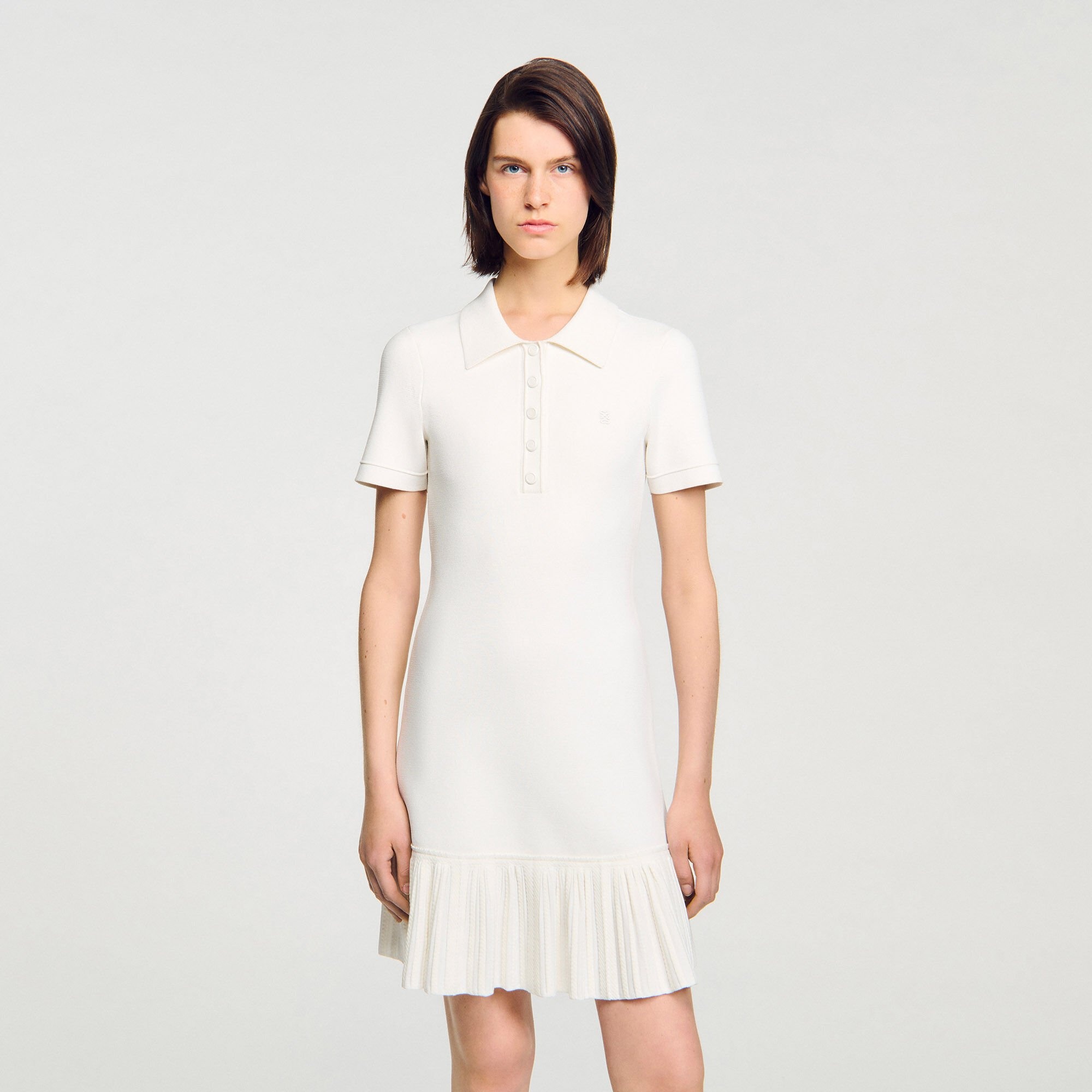 MINI KNIT DRESS WITH POLO NECK - 4