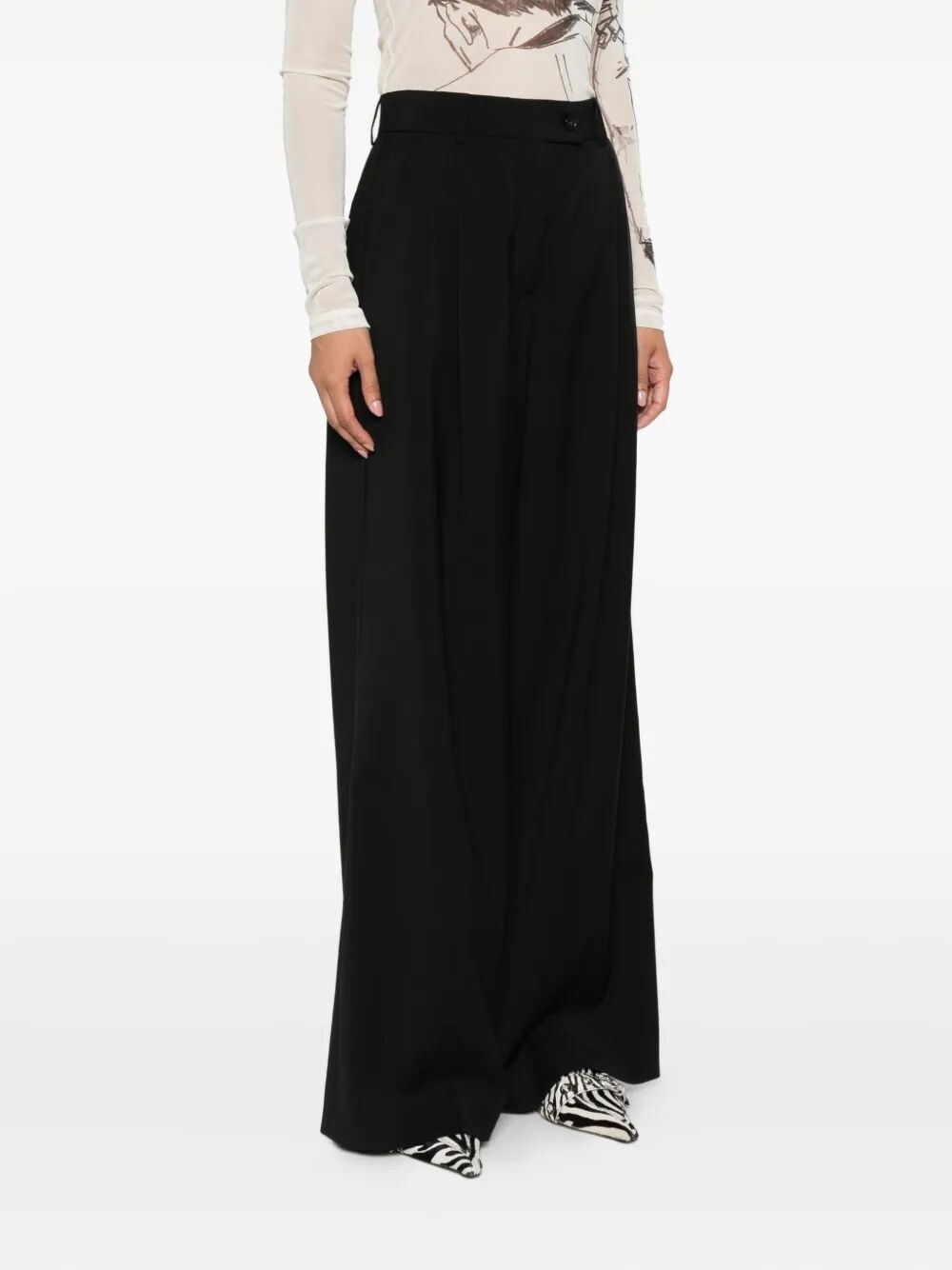 Wide Leg Pants - 4