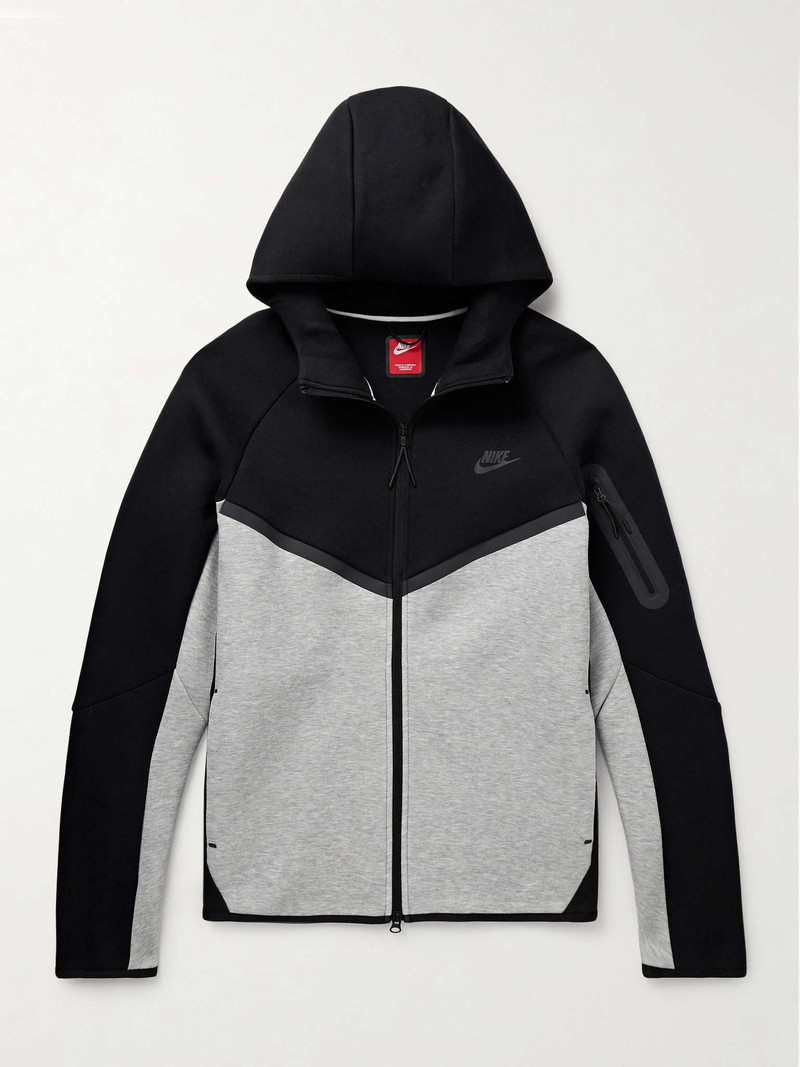 Windrunner Logo-Print Cotton-Blend Tech Fleece Zip-Up Hoodie - 1