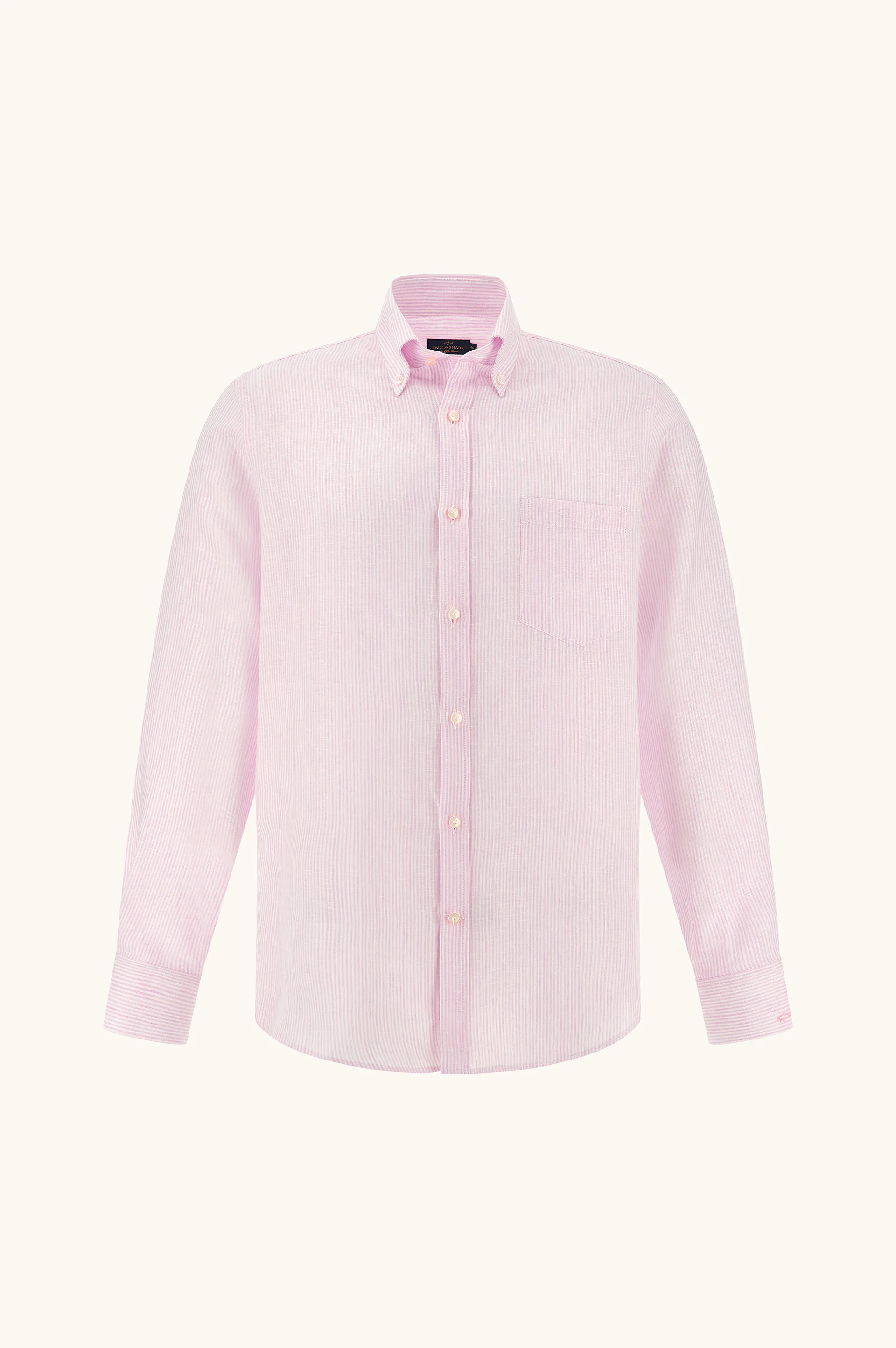 SOFFIO LINEN SHIRT WITH STRIPED PATTERN - 1