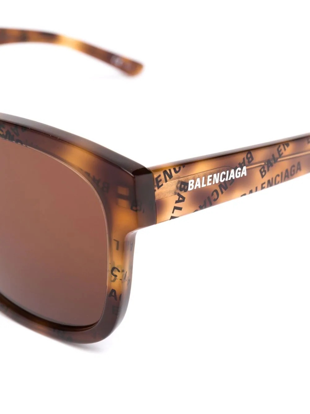 square-frame logo-print sunglasses - 3