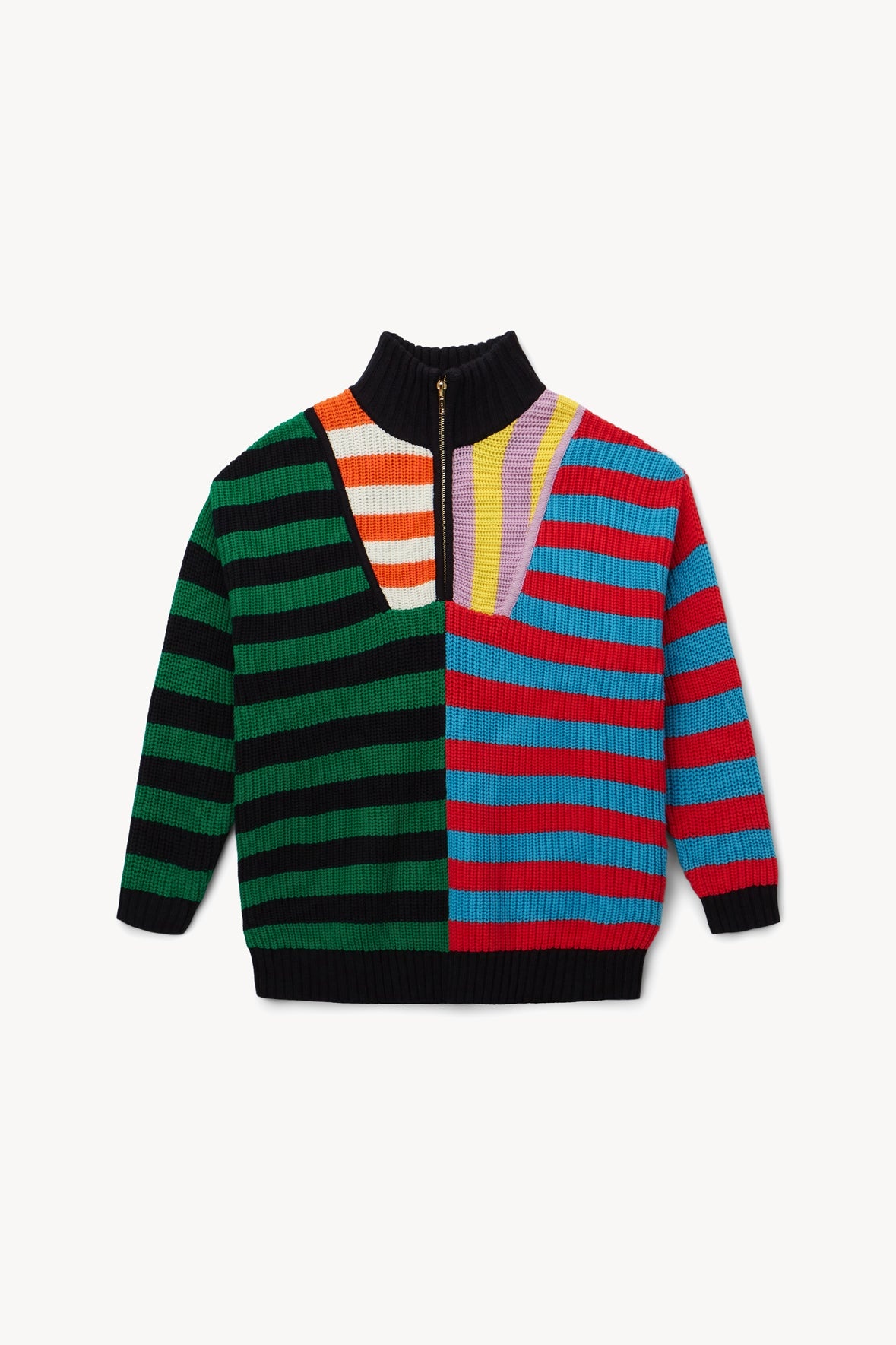 STAUD HAMPTON SWEATER CABANA STRIPE MULTI - 1