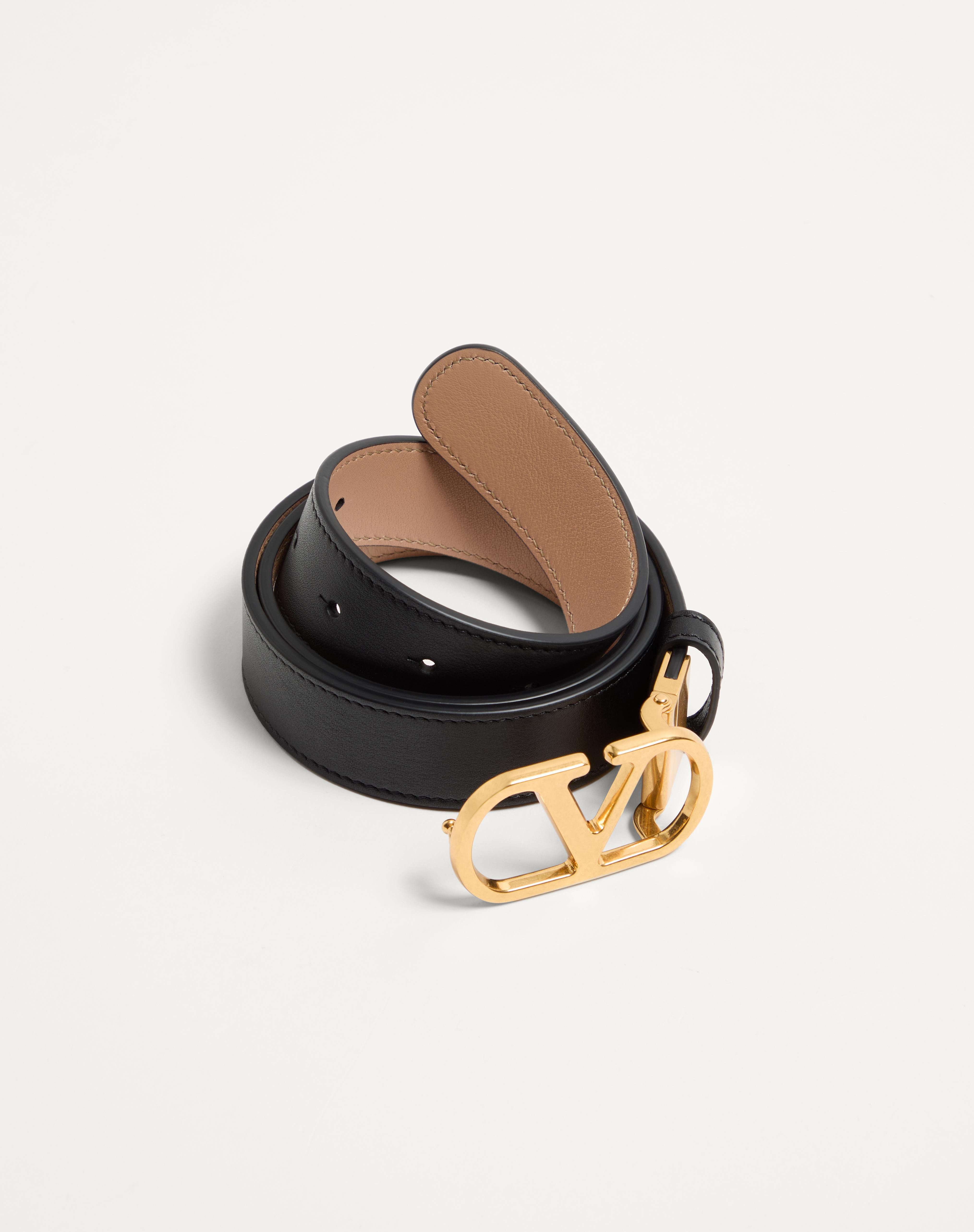 VLOGO SIGNATURE REVERSIBLE SHINY CALFSKIN BELT 30 MM - 3