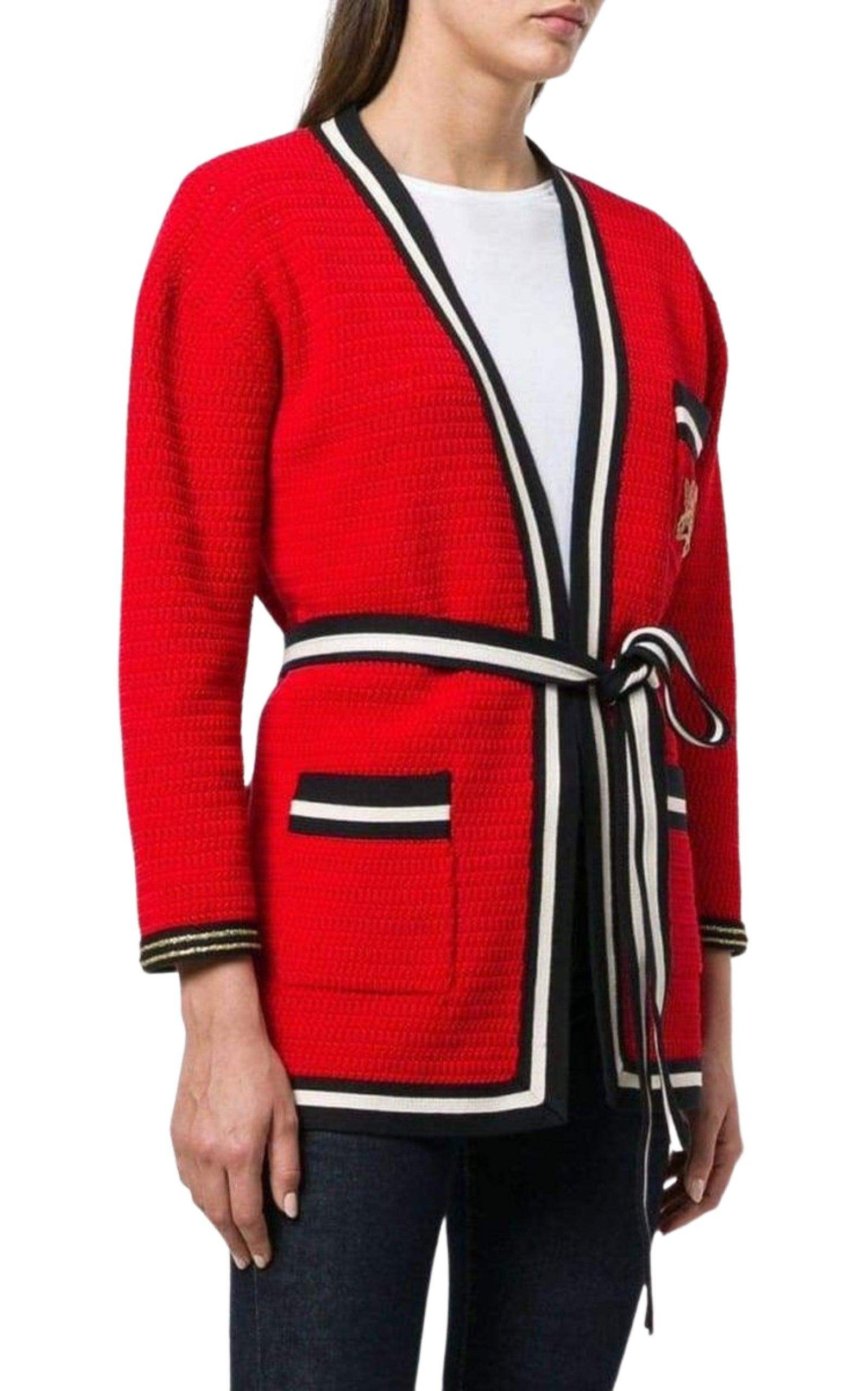 Striped Hem Cardigan Coat - 2