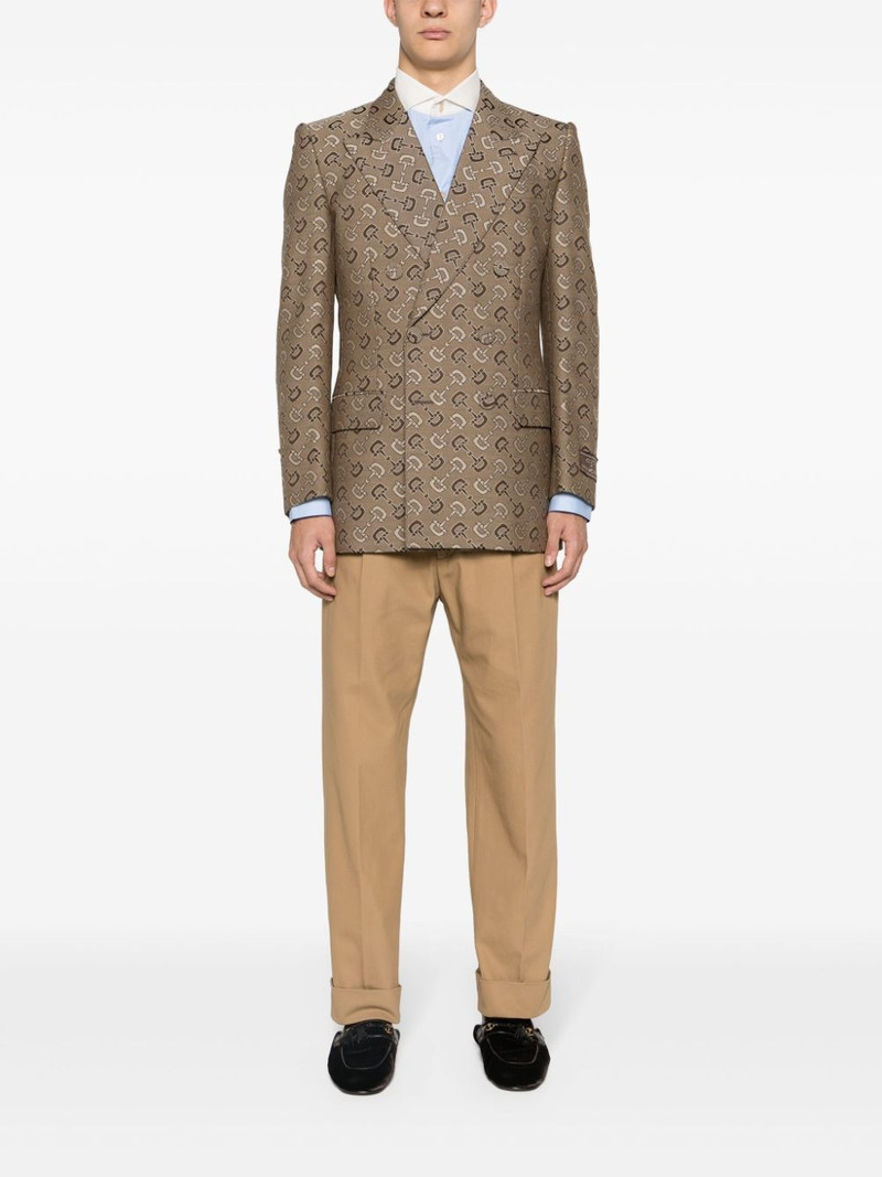 GUCCI GG tapered cotton trousers outlook