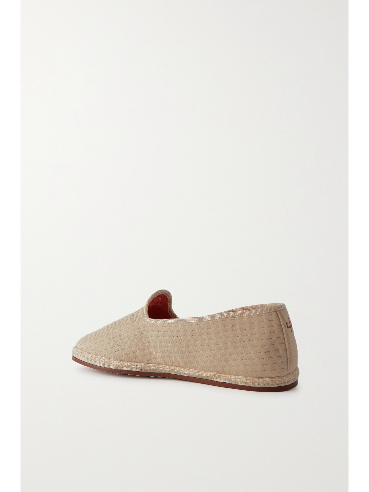 Laguna Furlane Matelassé Linen-canvas Slippers - 3