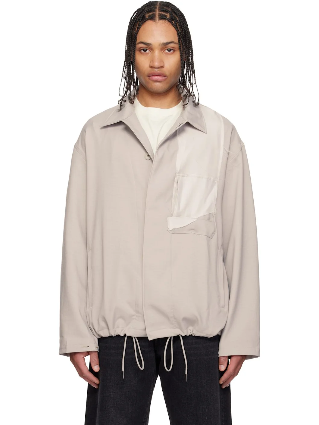 Gray Utility Blouson Jacket - 1