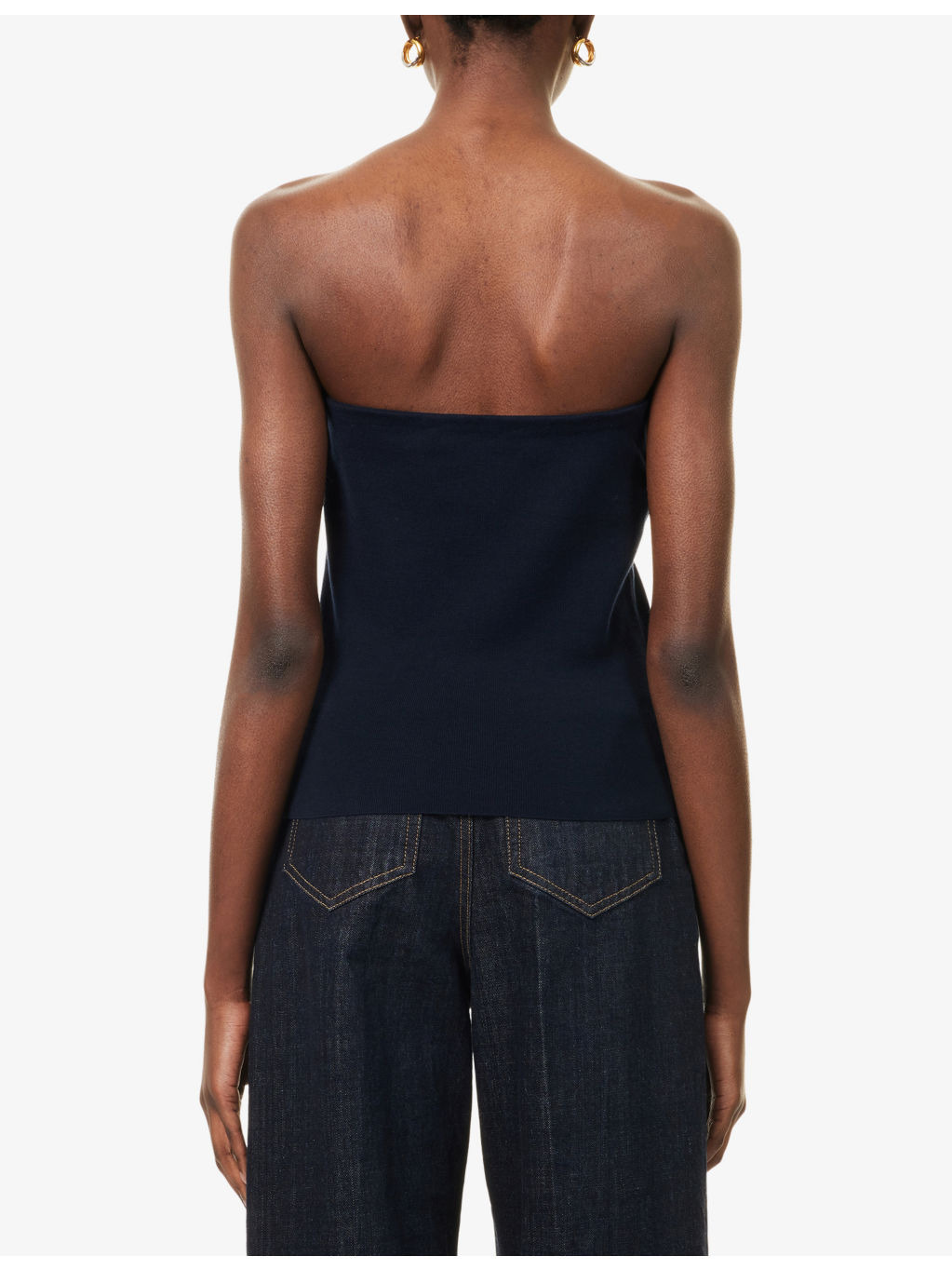 Logo Tube Cotton-Knit Top - 4