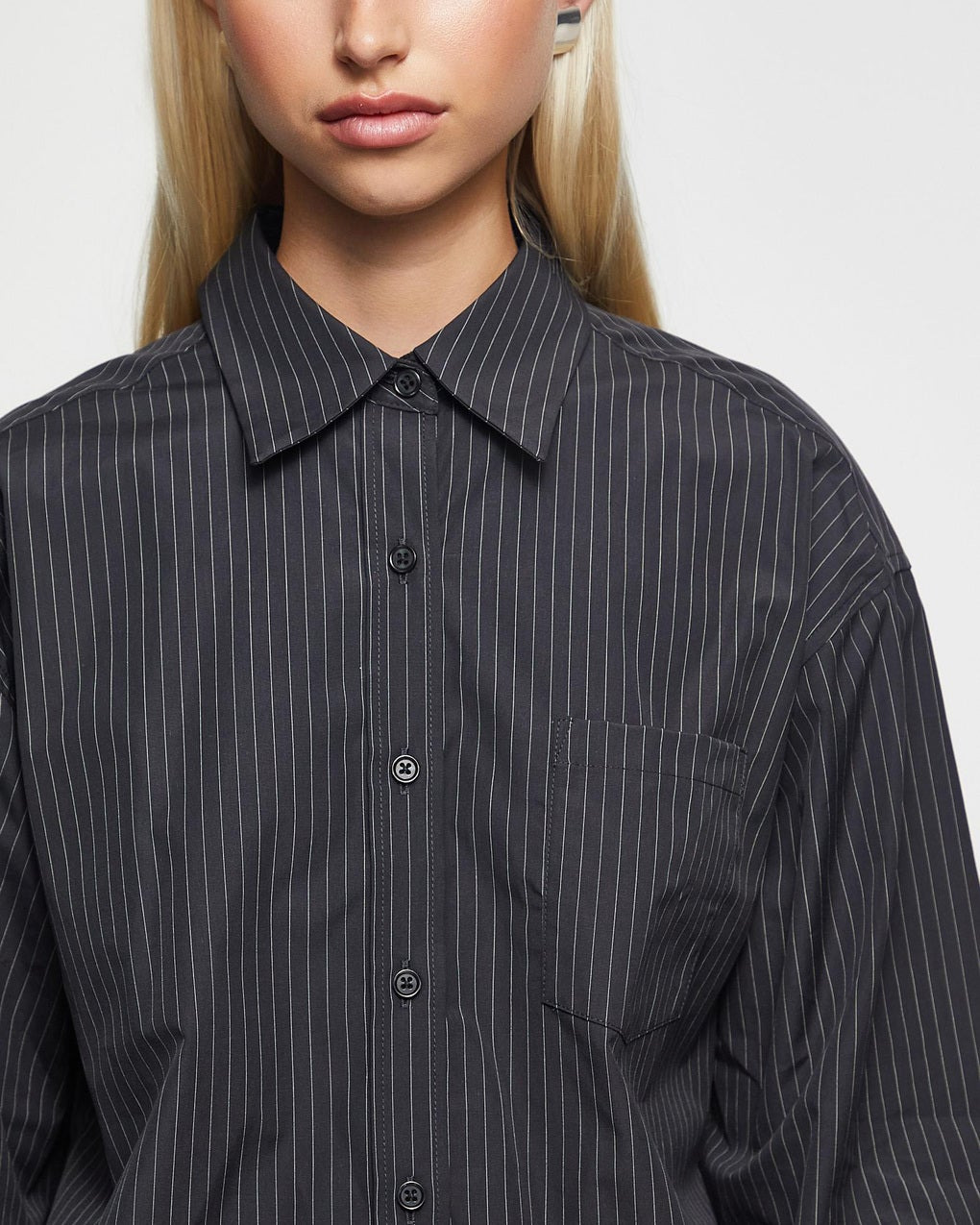 Shirt Sammy Pinstripe Charcoal - 5