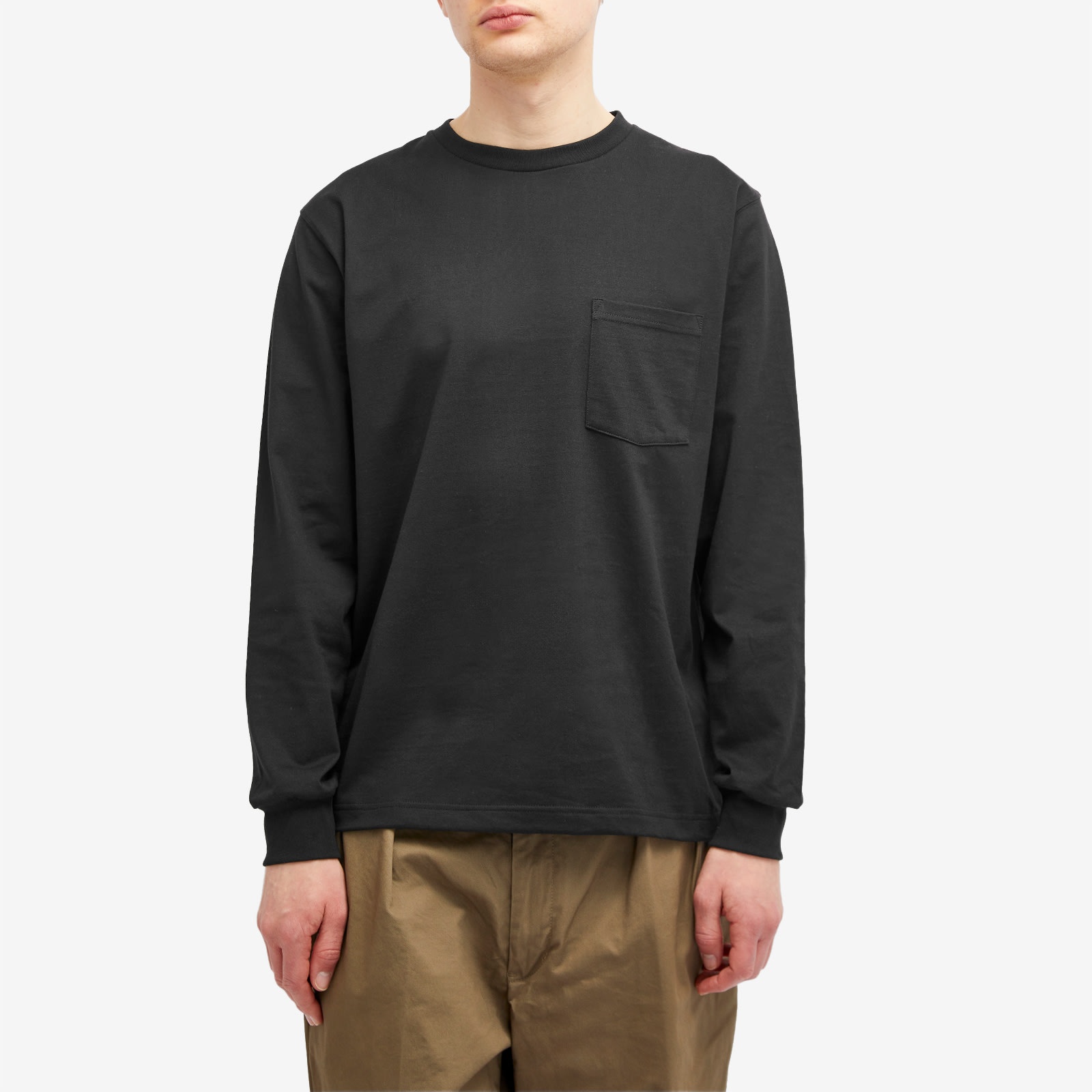 Beams Plus Long Sleeve Pocket T-Shirt - 2