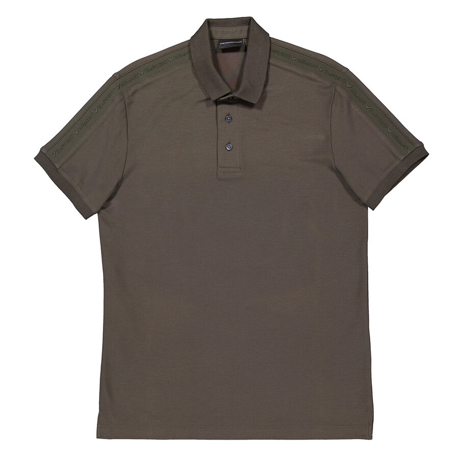 Emporio Armani Embossed Logo Tape Jersey Polo Shirt - 1
