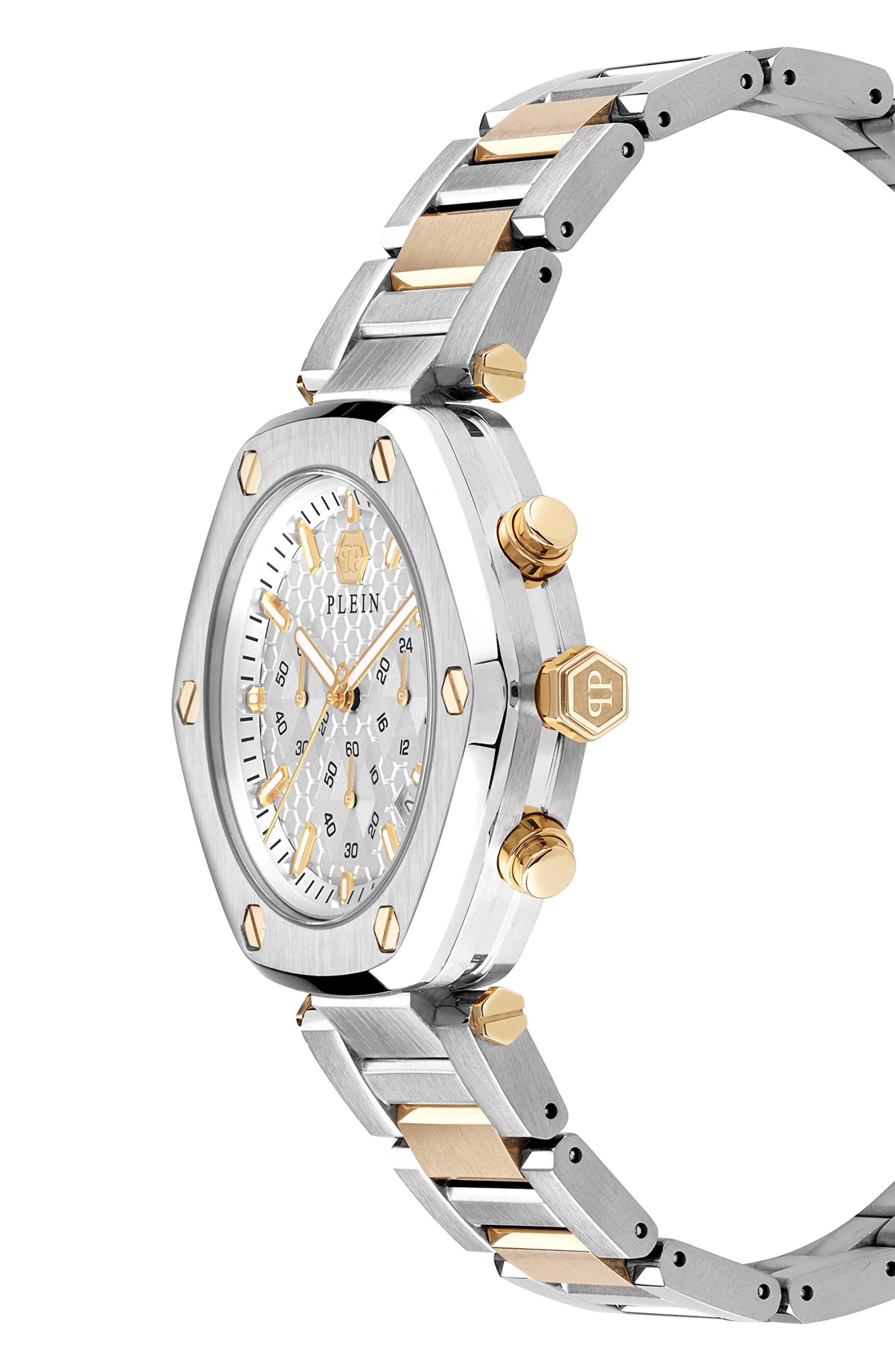 The Hexagon Bracelet Chronograph Watch, 42mm - 5