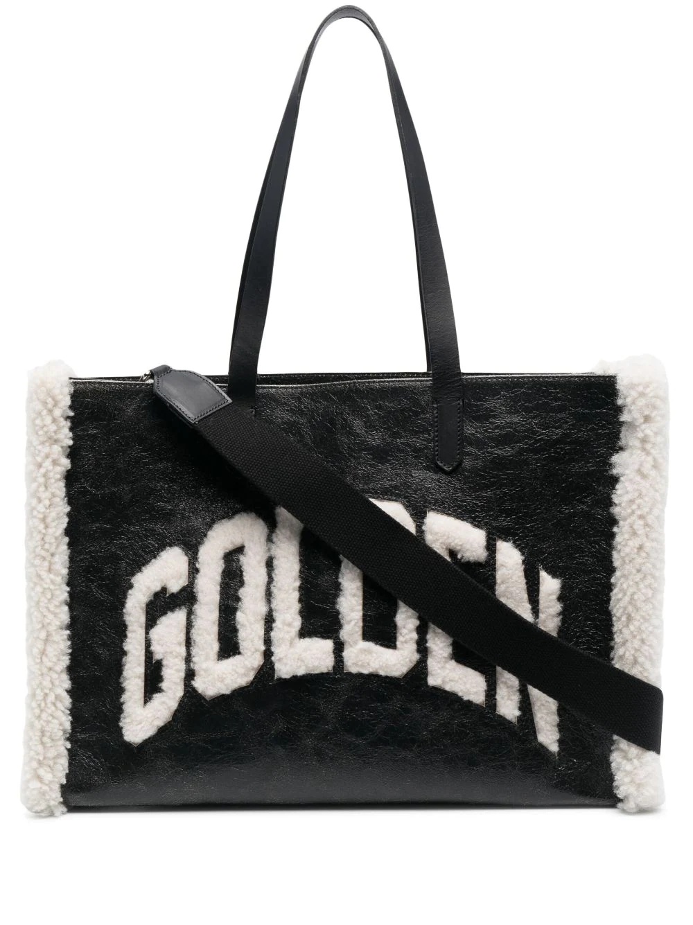 logo-embellished leather tote bag - 1