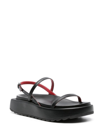 Plan C chunky-sole leather sandals outlook