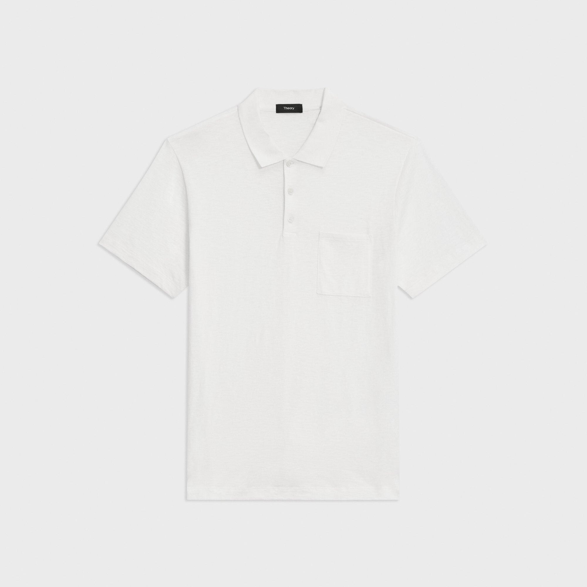 Bron Polo Shirt in Slub Cotton - 1