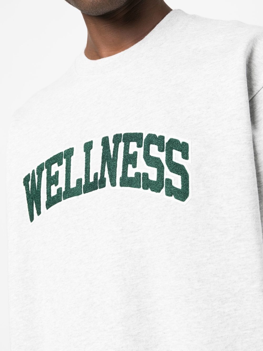 Wellness-print crew-neck sweatshirt - 5