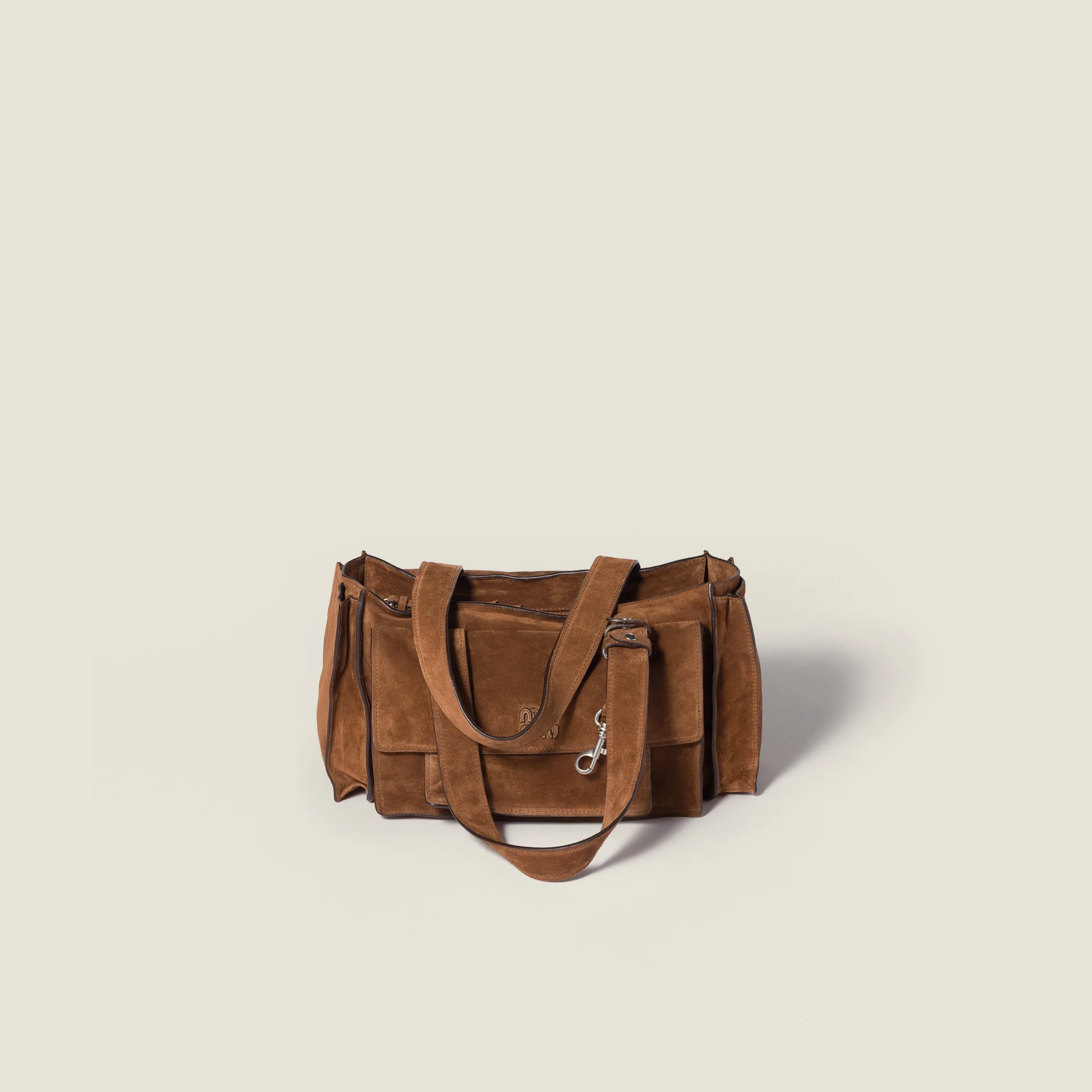Utilitaire suede top-handle bag - 1