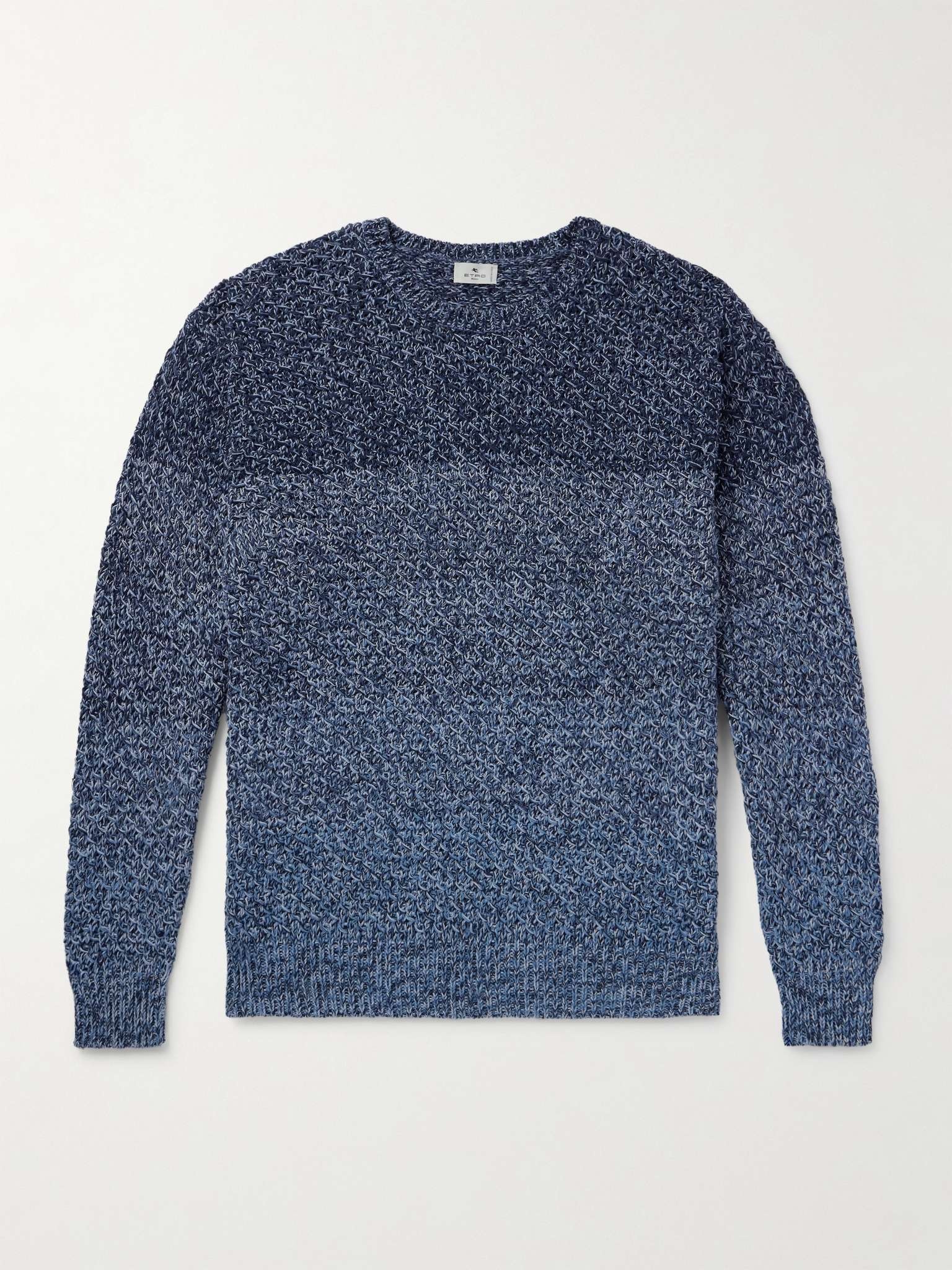 Degradé Cotton-Jacquard Sweater - 1