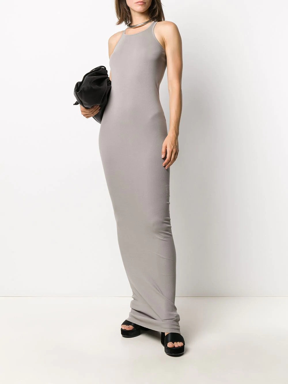 ribbed cotton maxi dress - 2